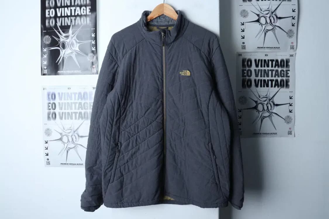 (2XL) 노스페이스 패딩 점퍼자켓 빅사이즈 경량 그레이-1718B 상품이미지2