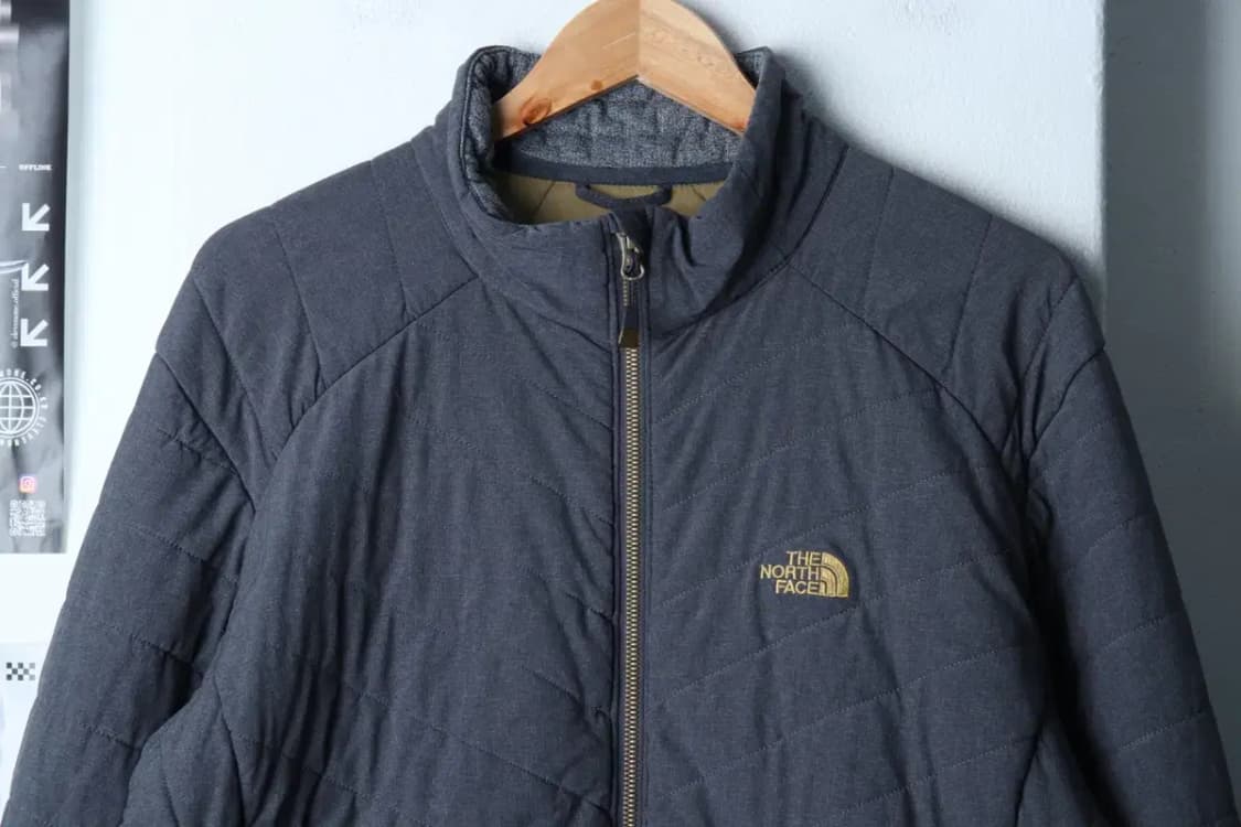 (2XL) 노스페이스 패딩 점퍼자켓 빅사이즈 경량 그레이-1718B 상품이미지3