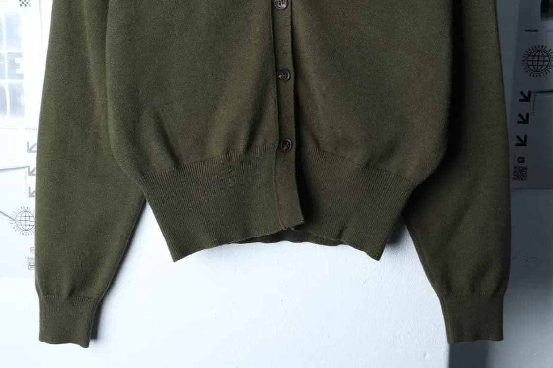 W(M) 제너럴 아이디어 니트 가디건 크롭 그린 말차맛-171CA 상품이미지4