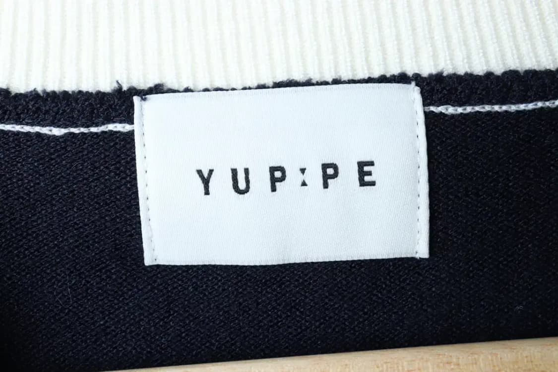 W(F) 엽페 니트 가디건 네이비 세미크롭 단정-171CB 상품이미지5