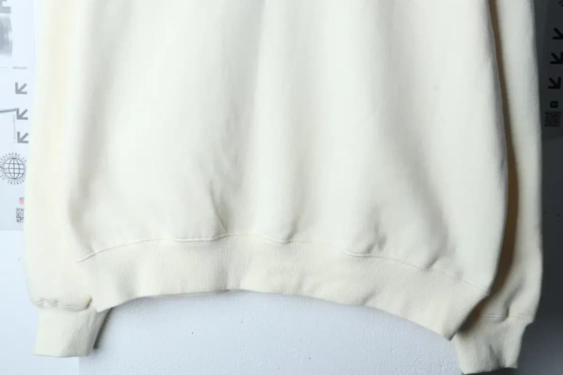 (S) 마하그리드 맨투맨 티셔츠 새상품 아이보리 크림 기모-171CD 상품이미지4