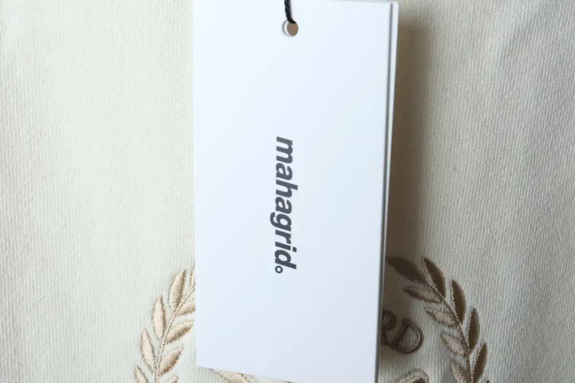 (S) 마하그리드 맨투맨 티셔츠 새상품 아이보리 크림 기모-171CD 상품이미지6