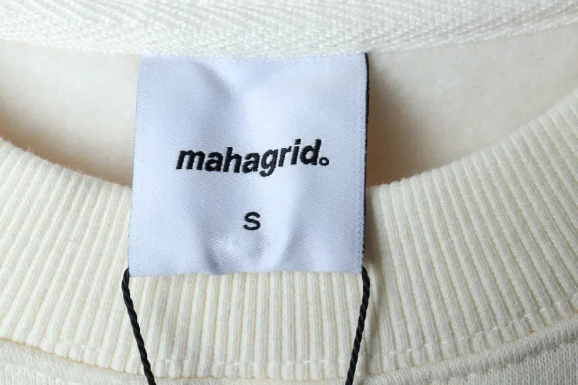 (S) 마하그리드 맨투맨 티셔츠 새상품 아이보리 크림 기모-171CD 상품이미지7