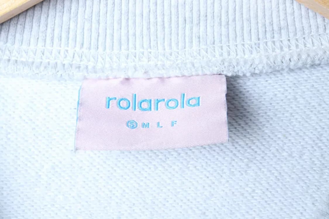 W(S) 로라로라 맨투맨 티셔츠 빅로고 멜란지그레이 키치-171CE 상품이미지6