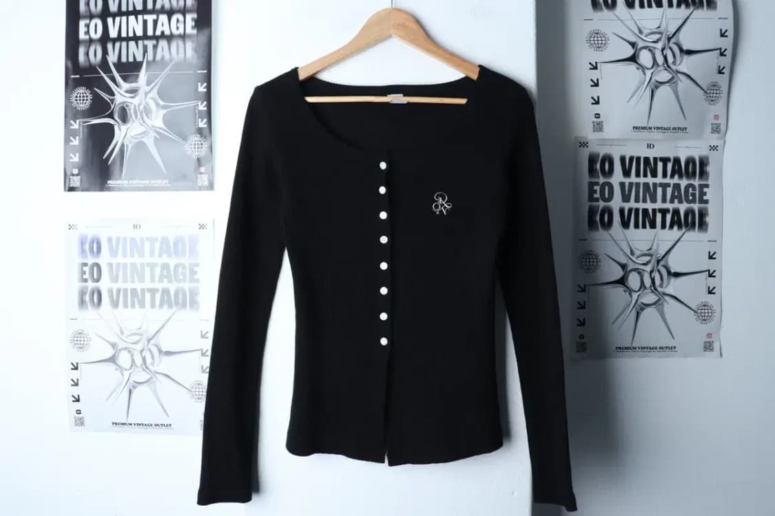 W(F) 론론 니트 와이드넥 블랙 슬림핏-171D0 상품이미지2