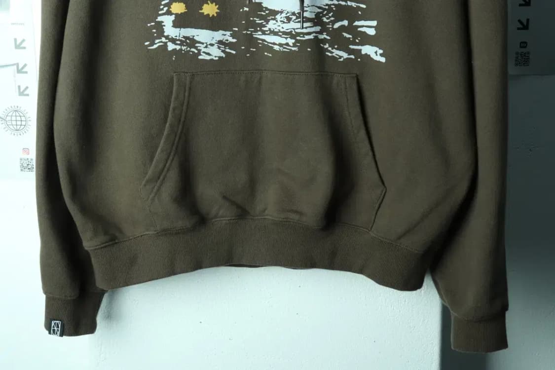 (M-L) 낫포너드 후드티셔츠 루즈핏 카키 스트릿-171D1 상품이미지4