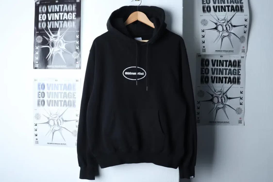 (S-M) 디스이즈네버댓 후드티셔츠 스몰로고 블랙 기모-171D4 상품이미지2