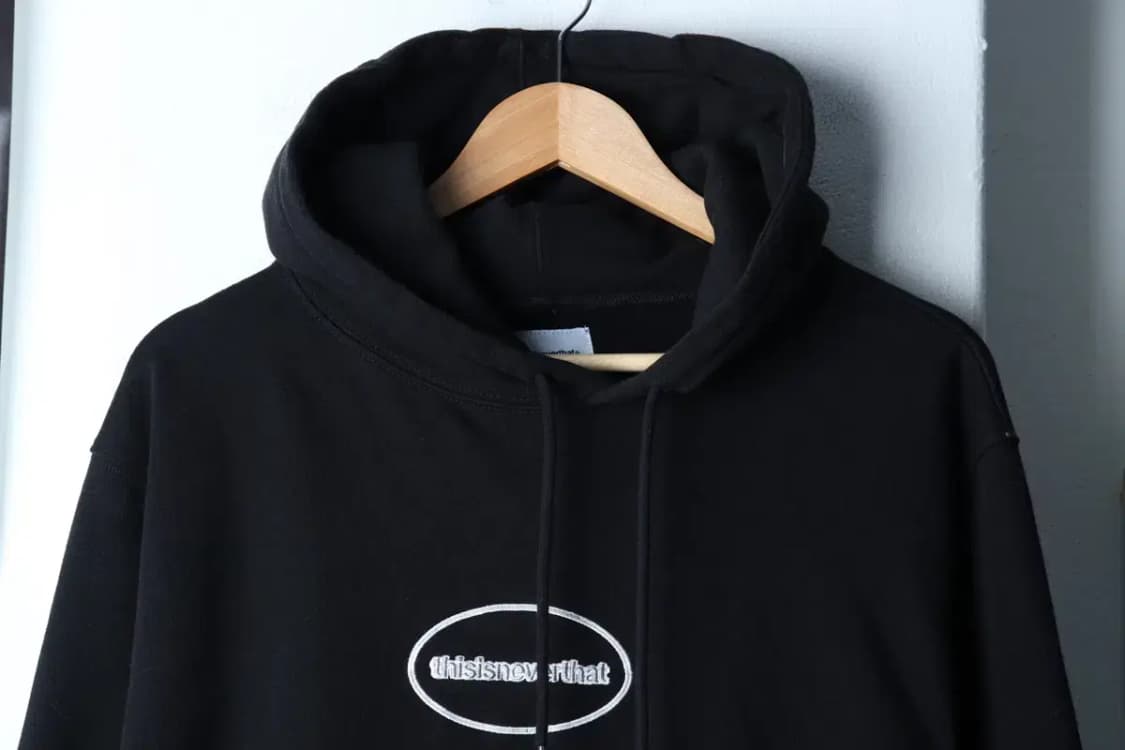 (S-M) 디스이즈네버댓 후드티셔츠 스몰로고 블랙 기모-171D4 상품이미지3