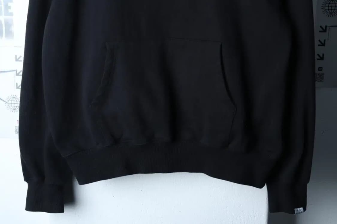 (S-M) 디스이즈네버댓 후드티셔츠 스몰로고 블랙 기모-171D4 상품이미지4