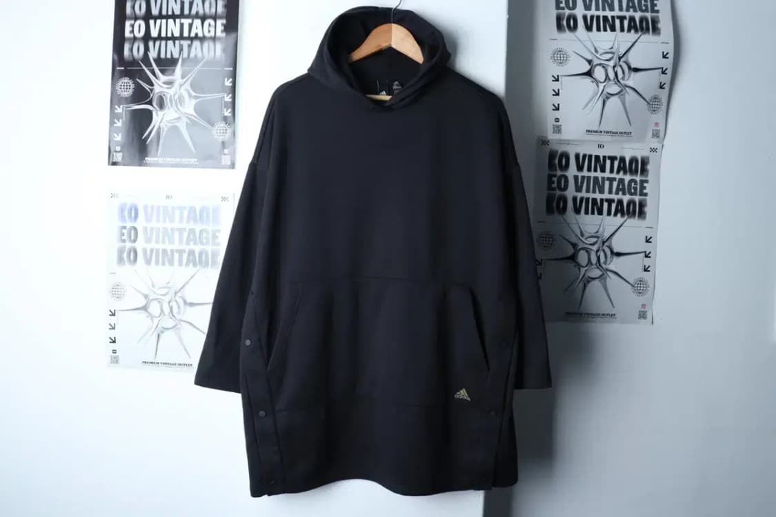 W(L) 아디다스 후드티셔츠 루즈핏 기능성 블랙-171D6 상품이미지2