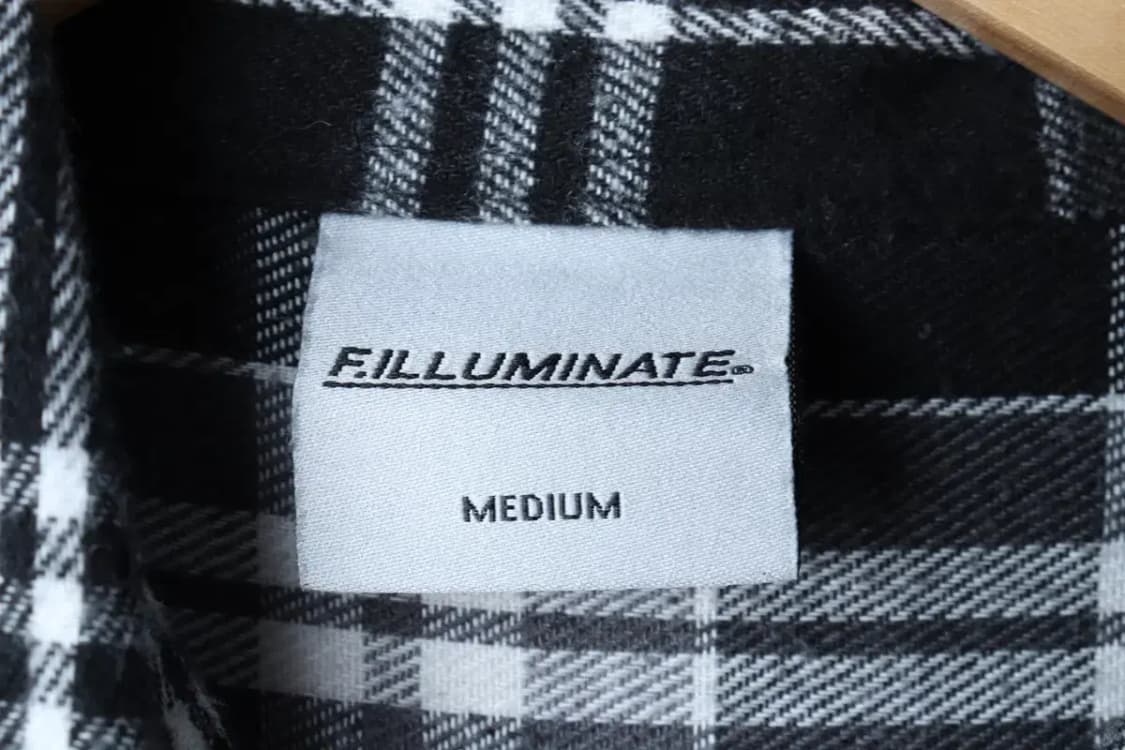 (M) 필루미네이트 셔츠 남방 체크 플란넬 블랙-171D7 상품이미지5