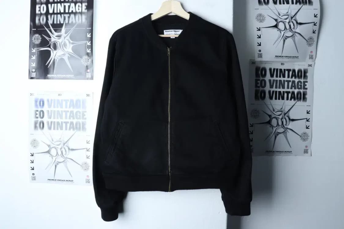 (M-L) 아메리칸 어패럴 집업 바람막이 점퍼자켓 블루종-171D9 상품이미지2