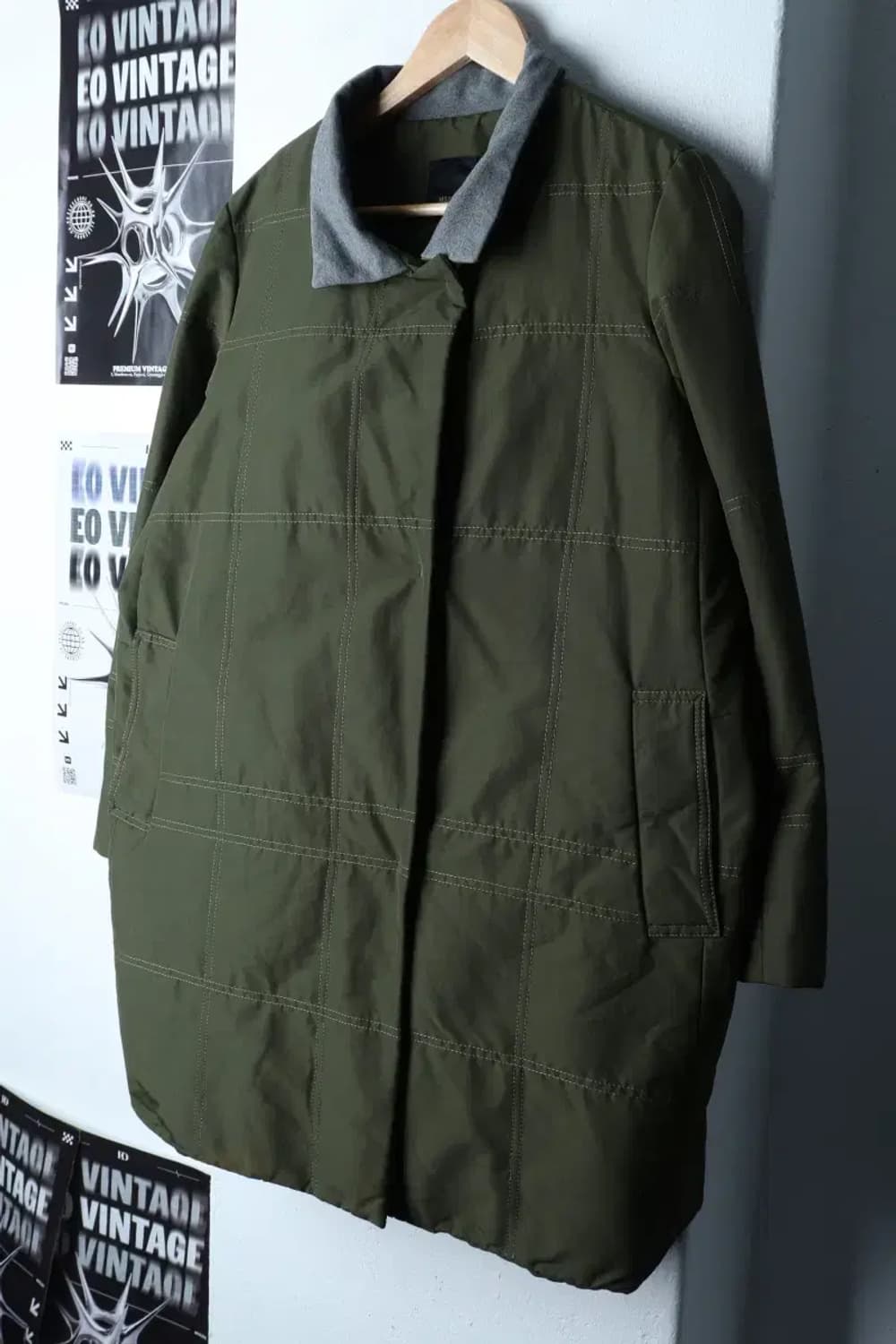 W(M) 멜리사 패딩 점퍼자켓 부분이염 야상 카키 삼성물산-171DA 상품이미지1