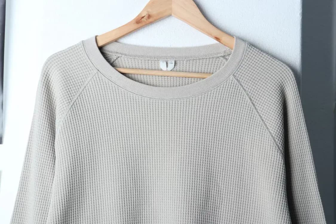 W(L-XL) 아르켓 니트 와플 베이지 무지-17207 상품이미지3