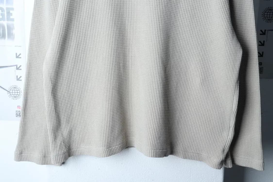 W(L-XL) 아르켓 니트 와플 베이지 무지-17207 상품이미지4