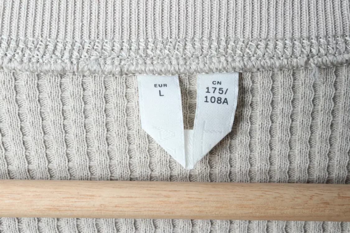 W(L-XL) 아르켓 니트 와플 베이지 무지-17207 상품이미지5