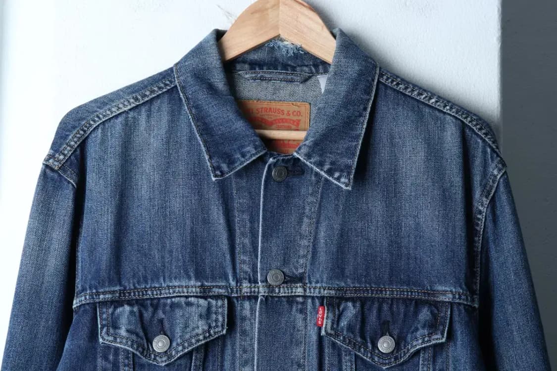 (L) 리바이스 집업 바람막이 점퍼자켓 데님 청 트러커-1720D 상품이미지3