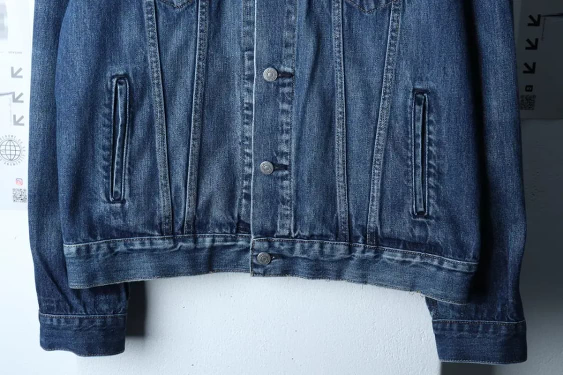 (L) 리바이스 집업 바람막이 점퍼자켓 데님 청 트러커-1720D 상품이미지4