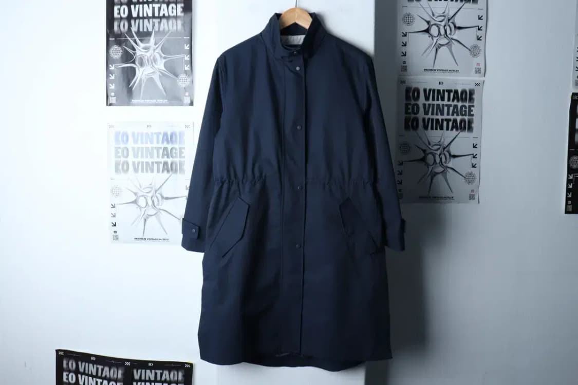 W(M) 카이아크만 집업 바람막이 점퍼자켓 네이비 롱 아메카지-17210 상품이미지2