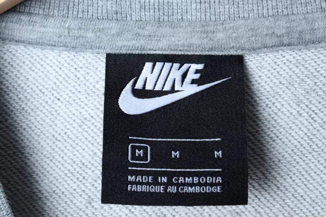 (M) 나이키 맨투맨 티셔츠 스몰로고 그레이 올드스쿨-17212 상품이미지6