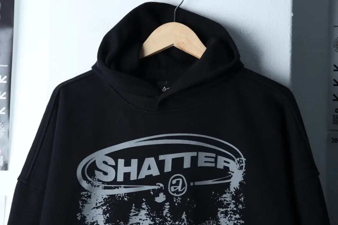 (L-2XL) 애드오프 후드티셔츠 프린팅 블랙 올드스쿨-17213 상품이미지4