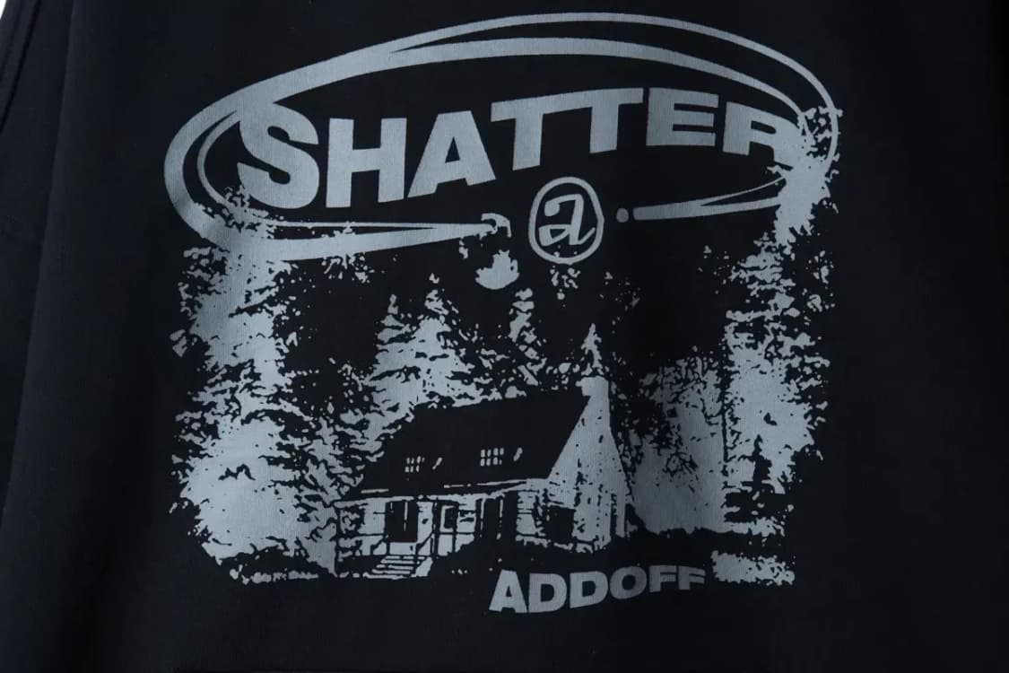 (L-2XL) 애드오프 후드티셔츠 프린팅 블랙 올드스쿨-17213 상품이미지6