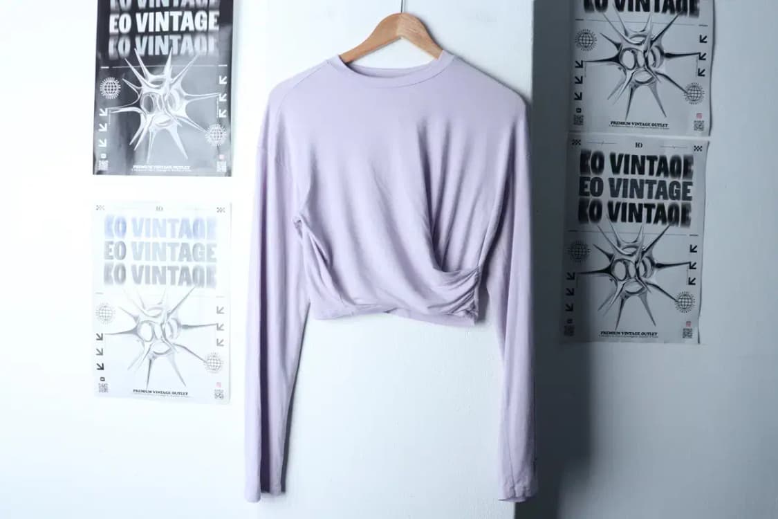 W(F) 인스턴트펑크 긴팔티셔츠 크롭 퍼플 셔링-17214 상품이미지2