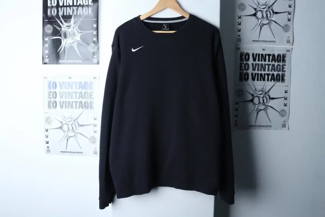 (XL-2XL) 나이키 맨투맨 티셔츠 빅사이즈 블랙 기모-17217 상품이미지2