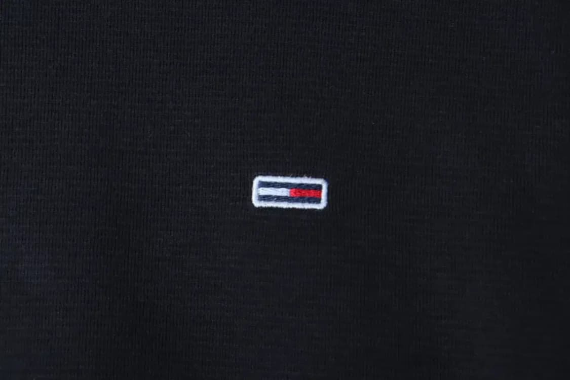 (S) 타미힐피거 긴팔티셔츠 작은사용감 스몰로고 블랙-17219 상품이미지5