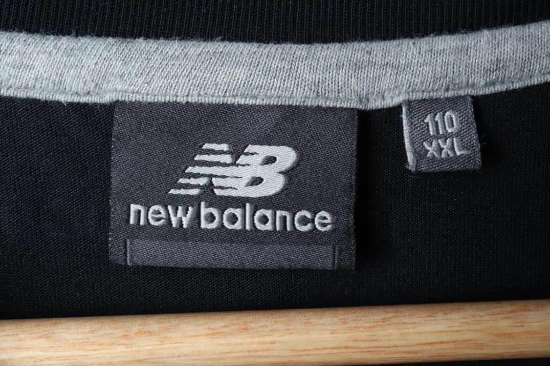 (2XL) 뉴발란스 긴팔티셔츠 빅사이즈 스몰로고 블랙 올드스쿨-1721A 상품이미지7