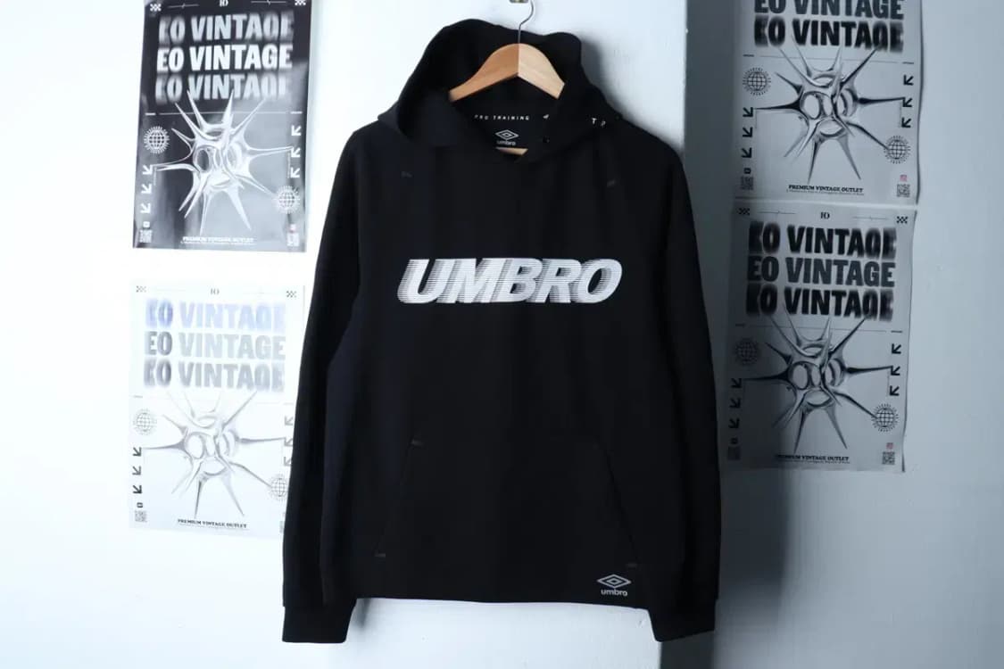 (M) 엄브로 후드티셔츠 기능성 블랙 올드스쿨-1721B 상품이미지2