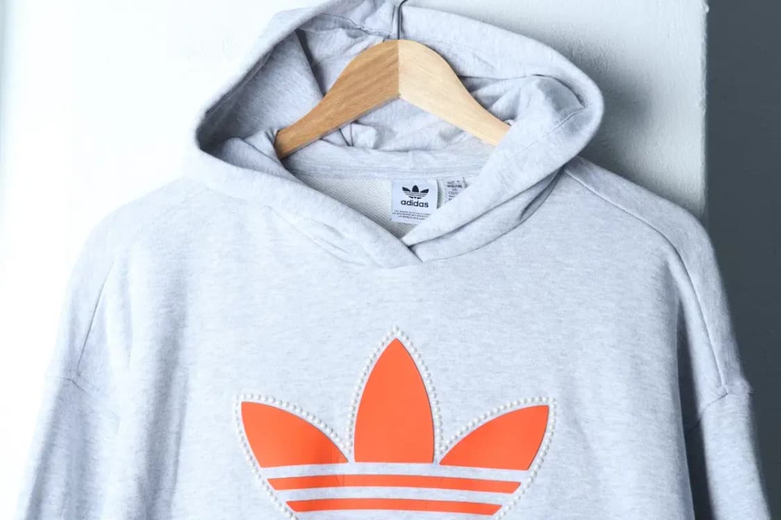 W(L) 아디다스 후드티셔츠 오리지널 빅로고 그레이 올드스쿨-1721C 상품이미지3