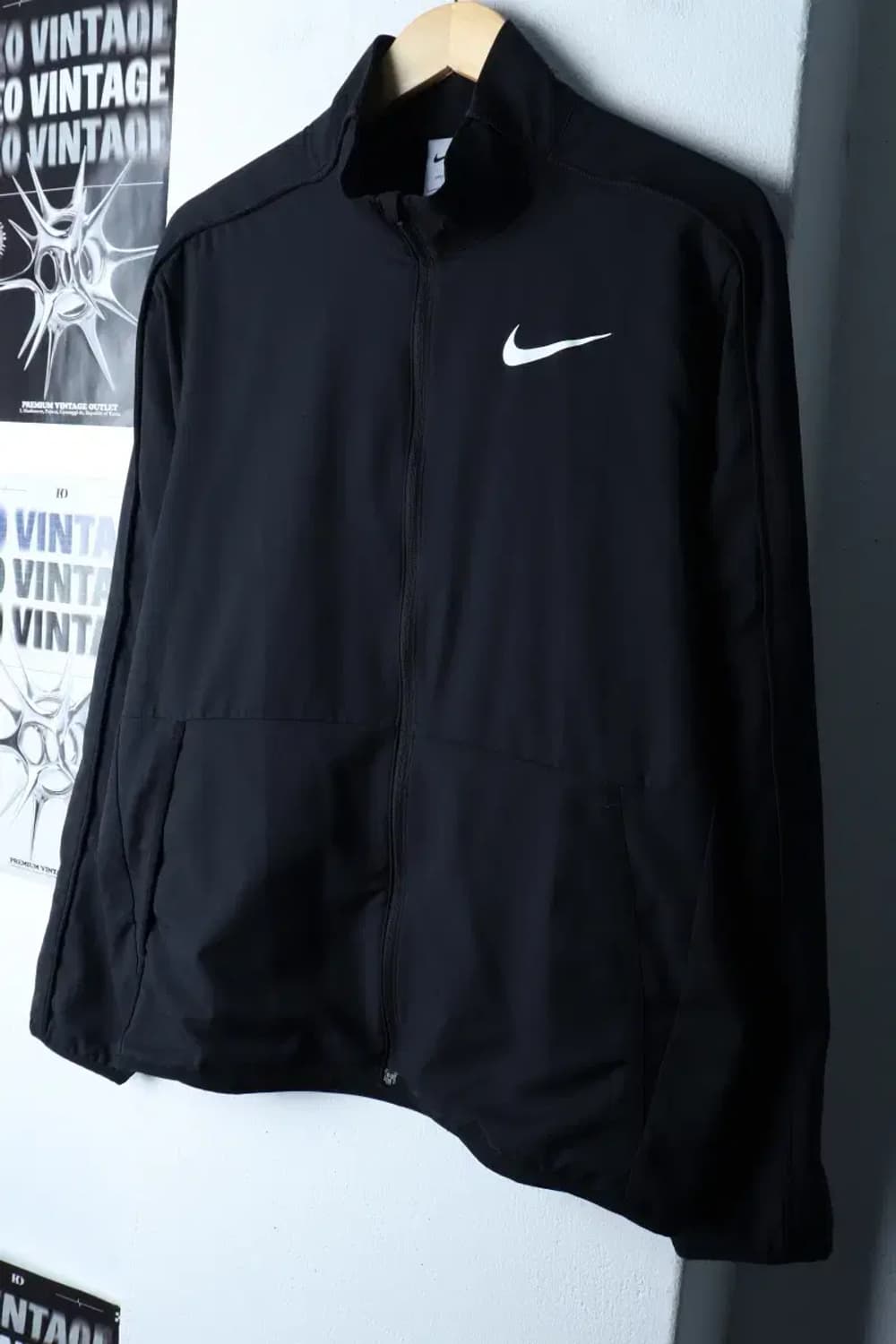 (L) 나이키 집업 바람막이 점퍼자켓 드라이핏 기능성 블랙-1721D 상품이미지1