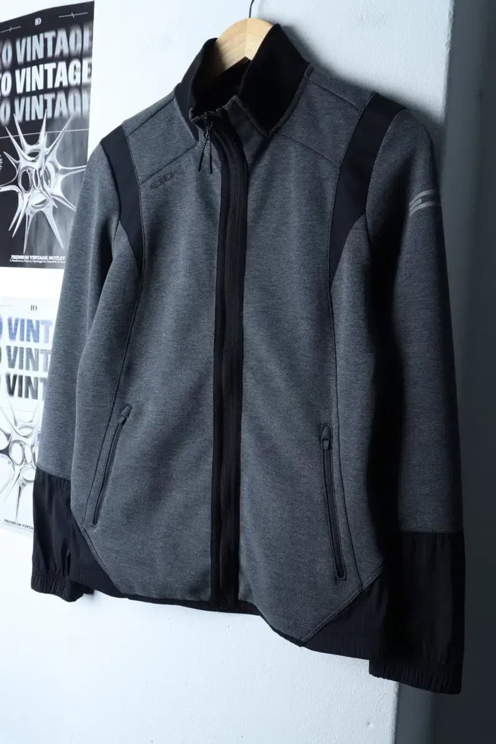 (M) 아이더 집업 바람막이 점퍼자켓 기능성 슬림핏 그레이-17221 상품이미지1