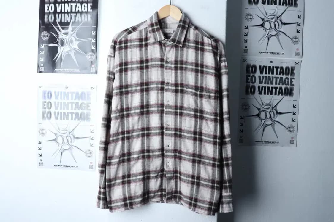 (F) 브랜드빈티지 셔츠 남방 체크 컬러믹스 아메카지-17223 상품이미지2
