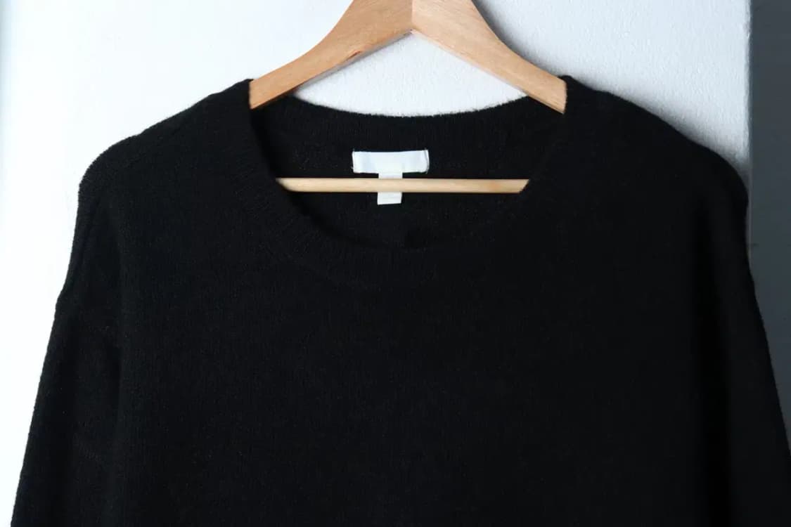 W(M) 에이치앤엠 니트 무지 블랙 울-17225 상품이미지3