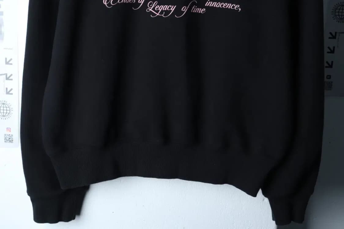 W(F) 핍펫 맨투맨 티셔츠 빅로고 블랙 올드스쿨-17226 상품이미지4