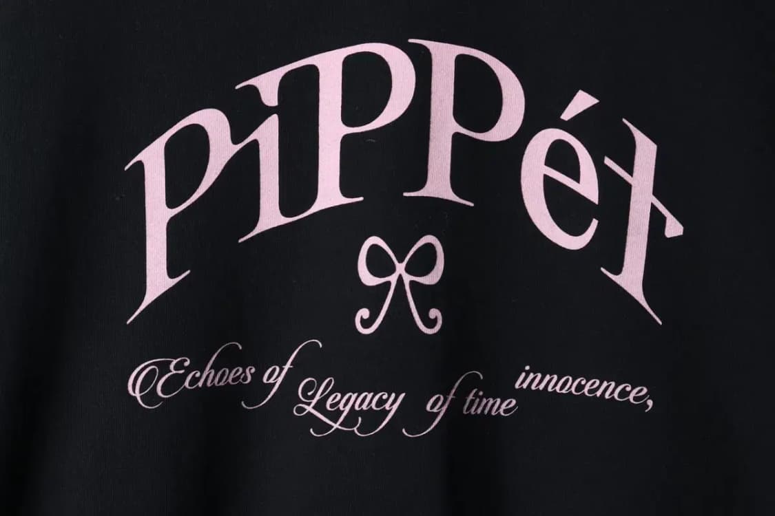 W(F) 핍펫 맨투맨 티셔츠 빅로고 블랙 올드스쿨-17226 상품이미지5