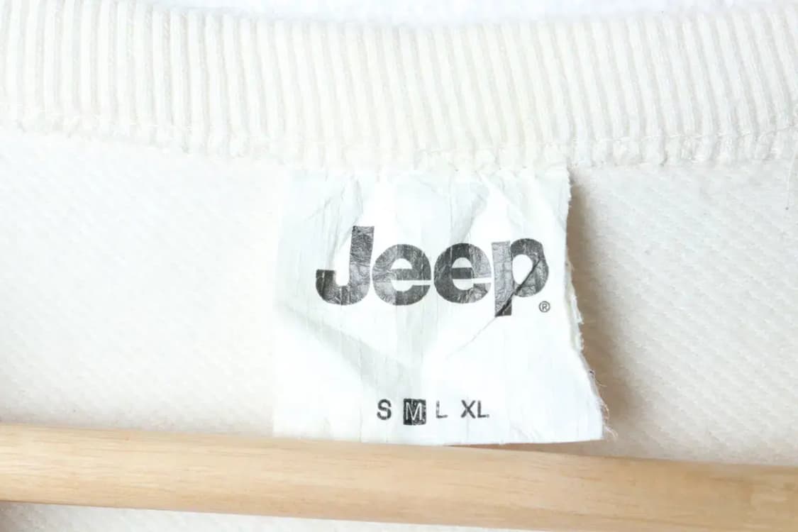 (M-L) 지프 맨투맨 티셔츠 루즈핏 아이보리 올드스쿨-17227 상품이미지7