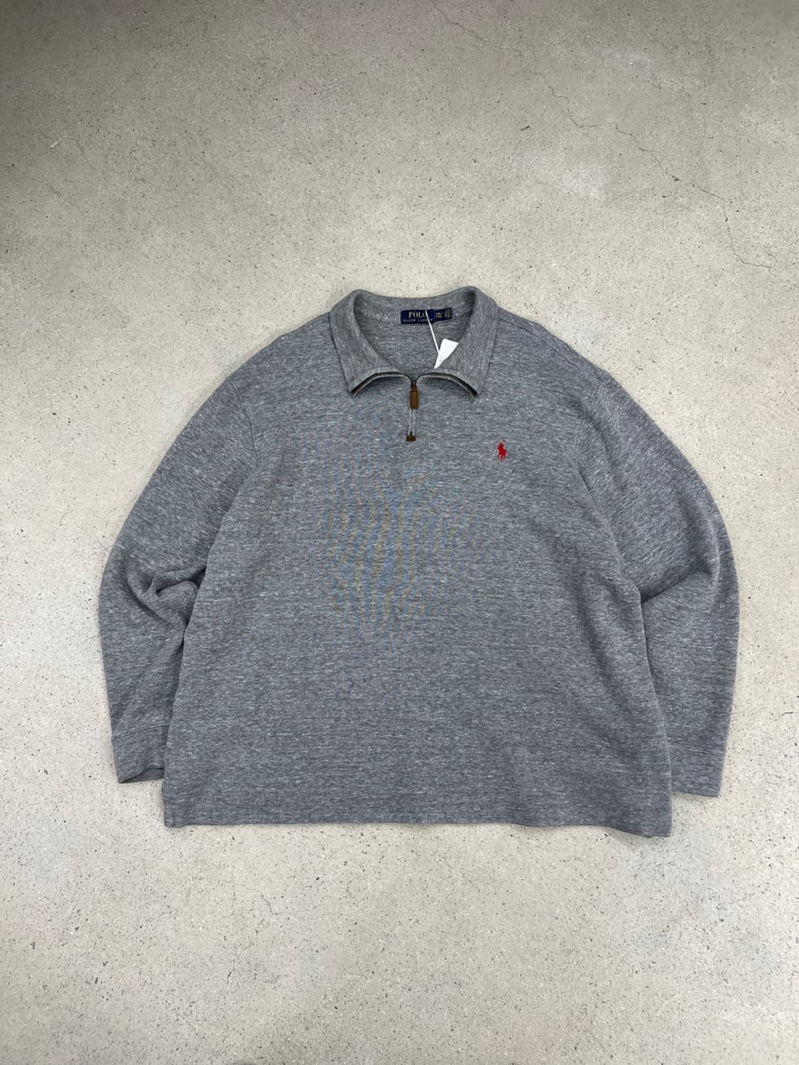 폴로 랄프로렌 그레이 코튼 하프집업  상품이미지1