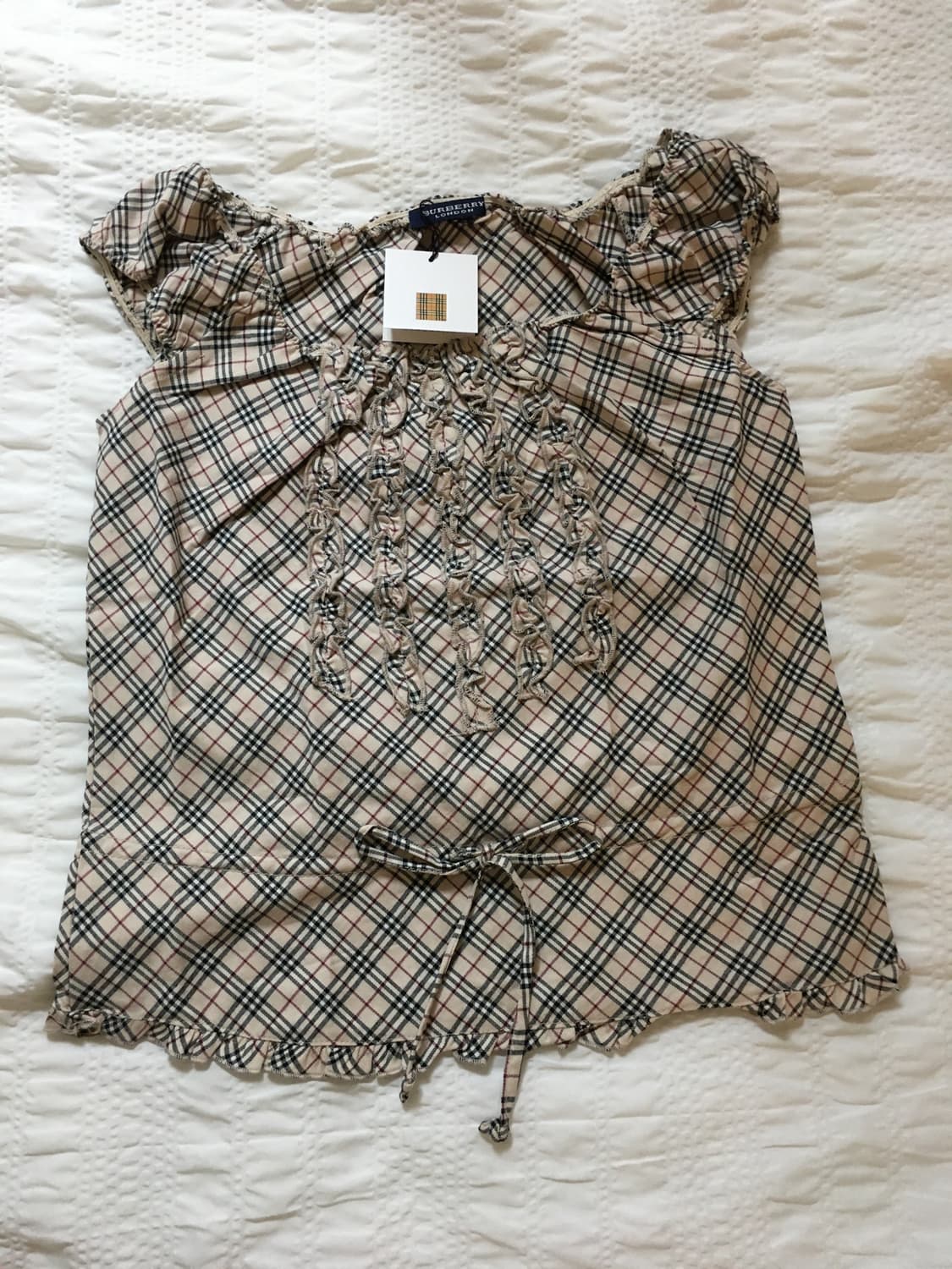 택제품) burberry london label 노바체크 나시 상품이미지5
