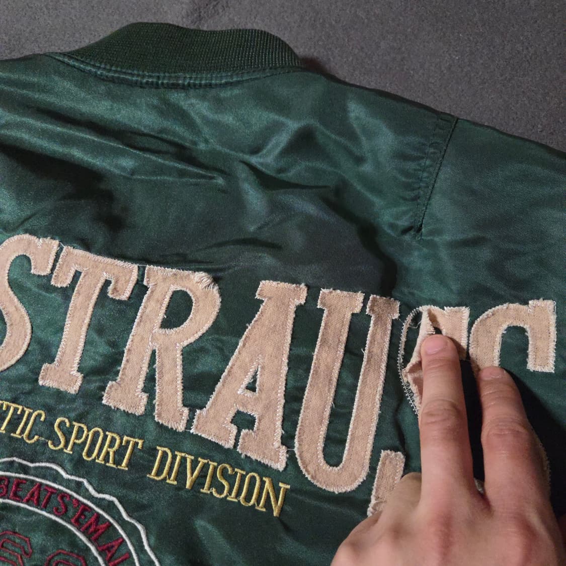 리바이스 90s 빅로고 바시티 자켓 XL 그린 상품이미지3