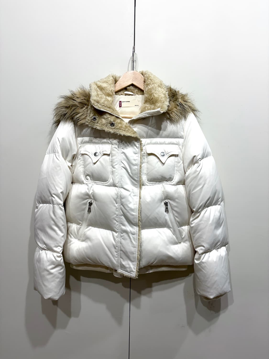 리바이스 후드퍼 구스 다운 패딩 자켓 상품이미지1