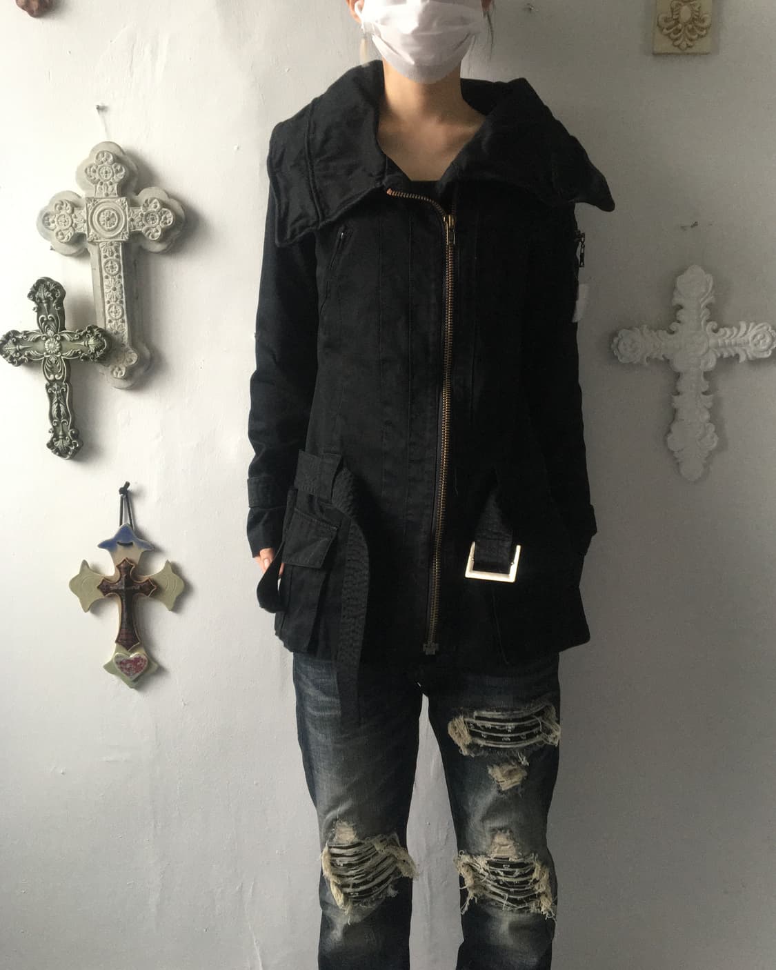 Goa belted filed jacket 상품이미지1