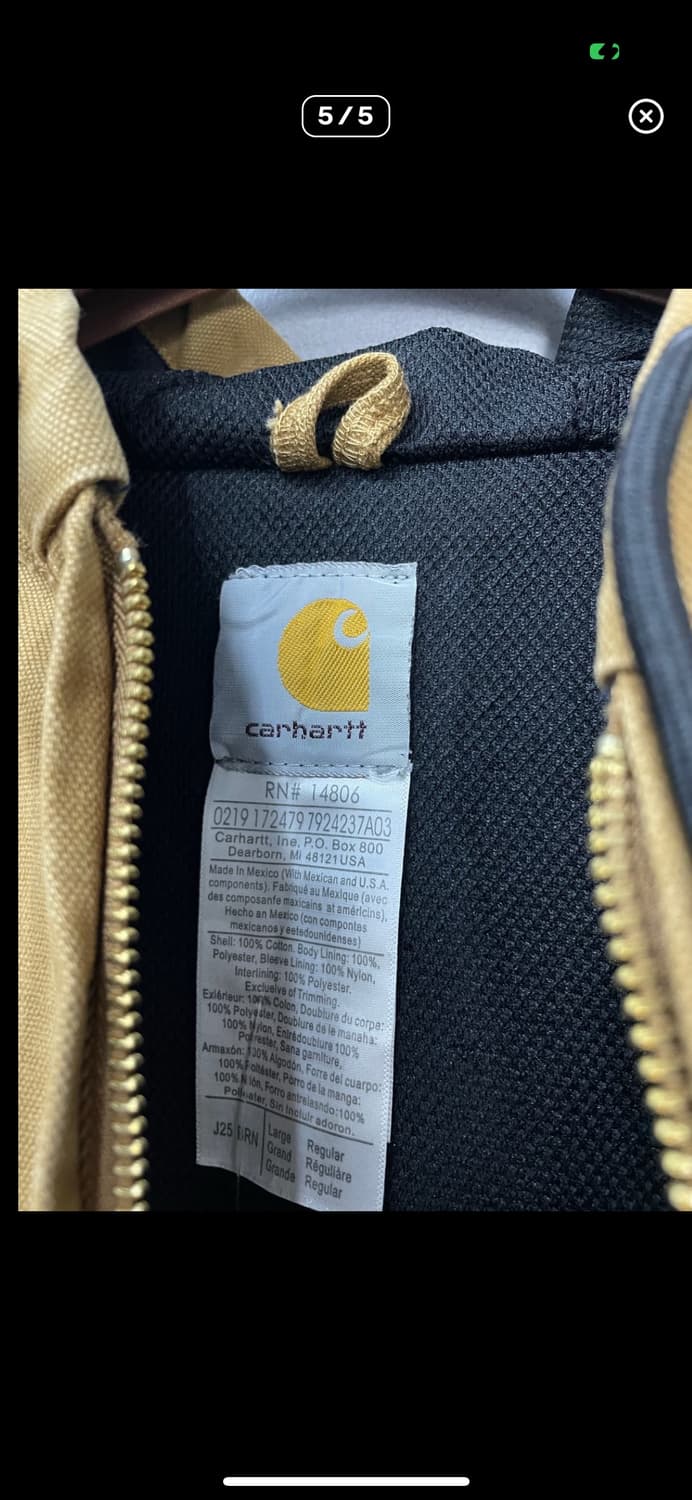 칼하트 브라운 액티브 재킷 A2405 상품이미지5