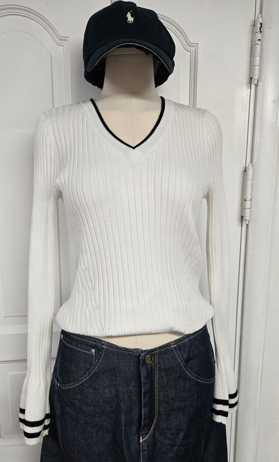 새상품)dkny 니트/리바이스 엔진 롱스커트 상품이미지2