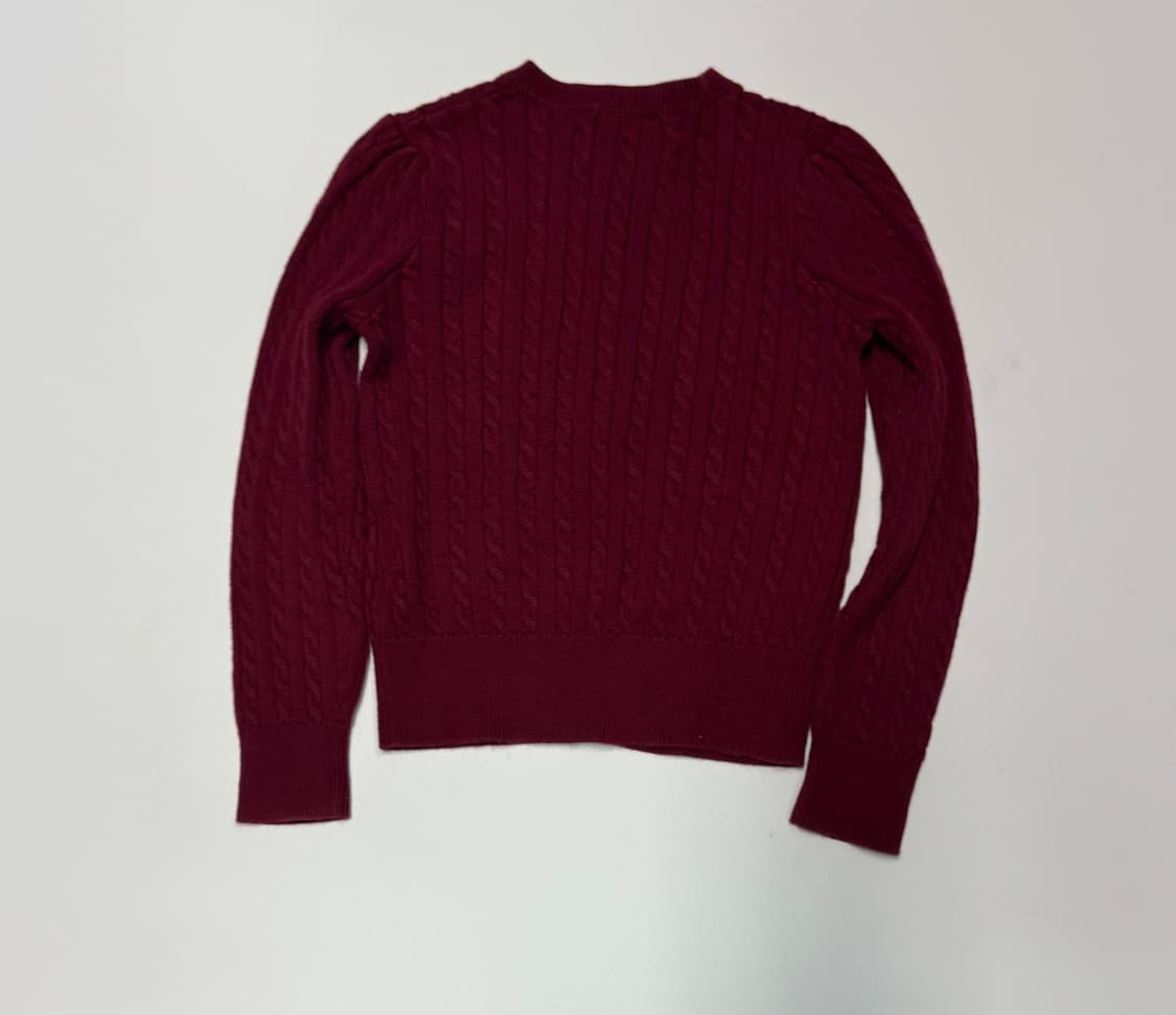 키즈 폴로 랄프로렌 와인 코튼 꽈배기 가디건 5 상품이미지2