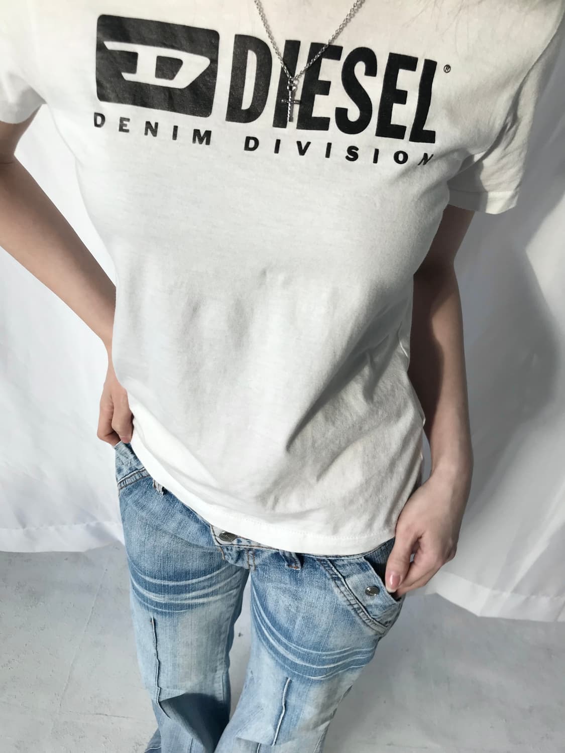 디젤 로고 티셔츠 상품이미지3