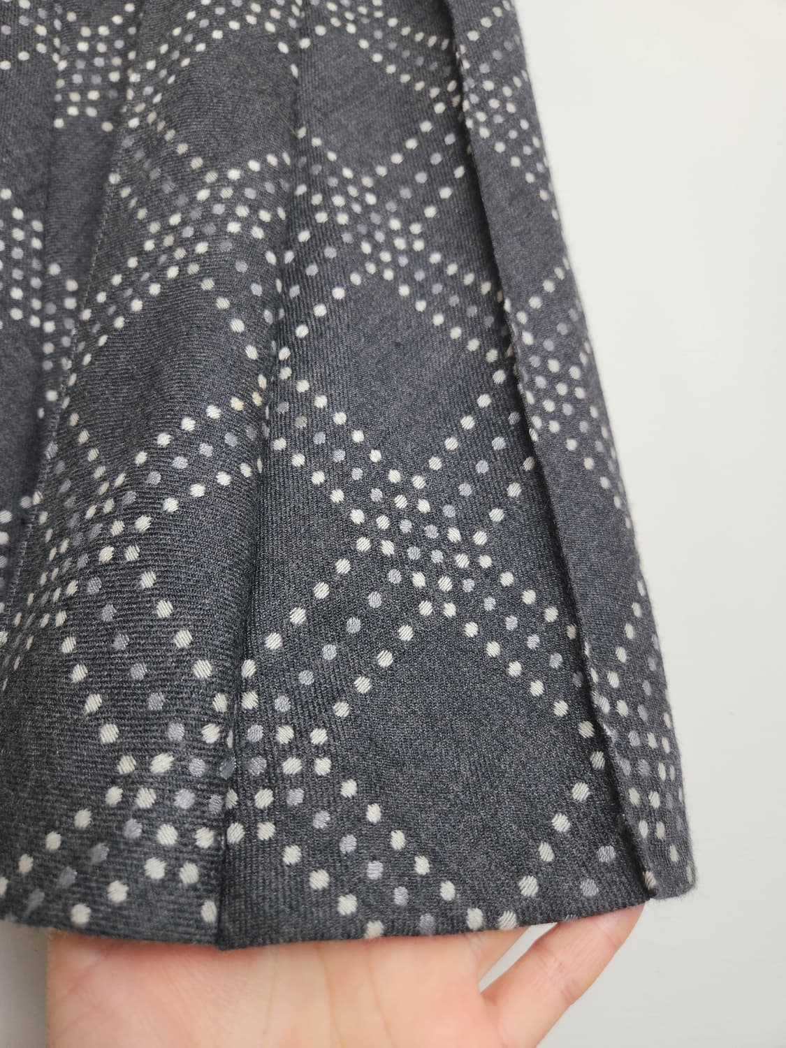 도트 플리츠 스커트 상품이미지5