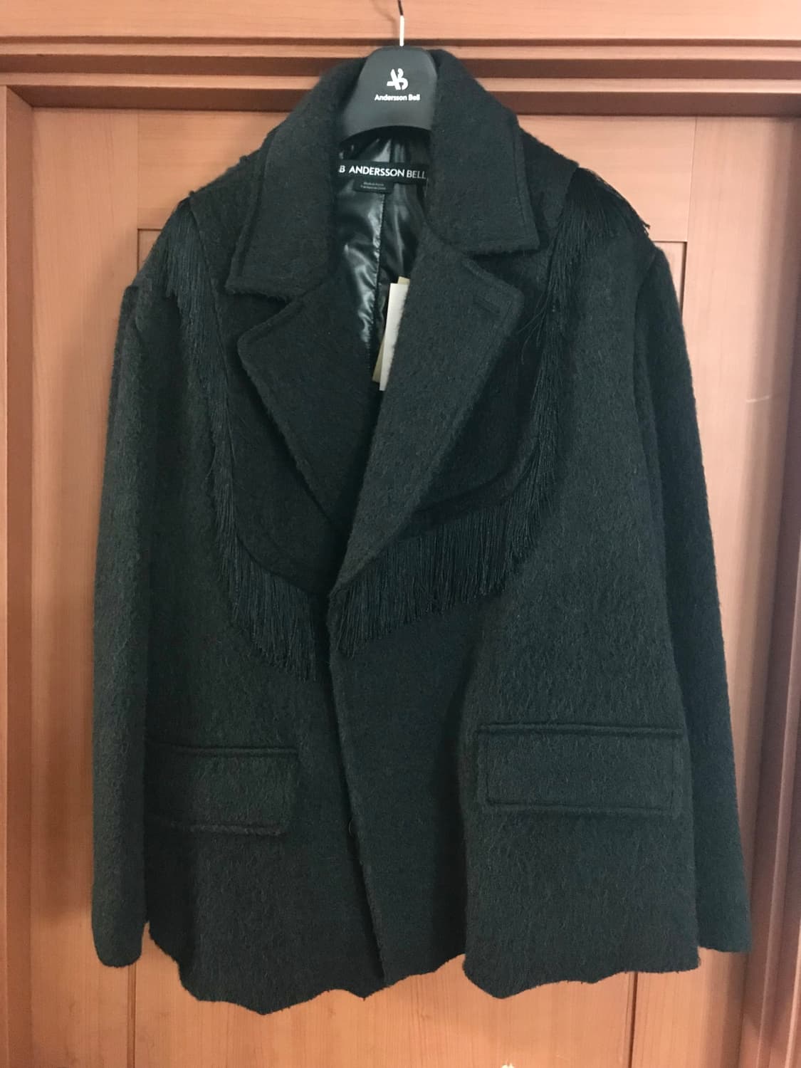 앤더슨벨 지벨린 샤기 울 코트 상품이미지1